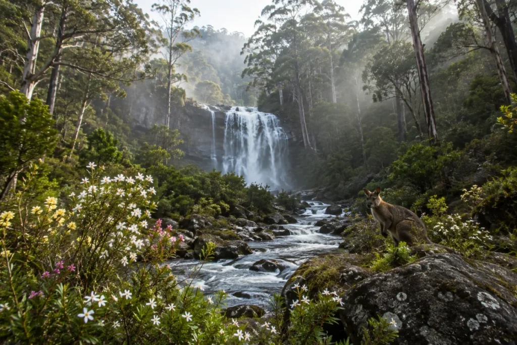 Spring flowers and wildlife in Tasmania