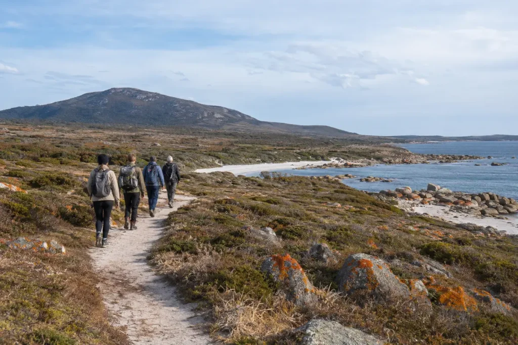 Coastal landscape along the wukalina Walk in north-east Tasmania